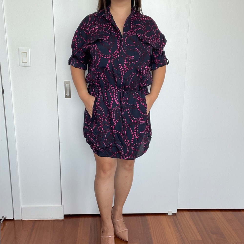 Reiss Long Sleeve Shirt Dress